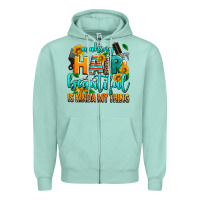 Seafoam making hair beautiful is kinda my thing Zipper Hoodie - AdoDesignShop