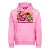 Fuchsia Pink in october we wear pink Urban Hoodie - LillyAllenDesigns