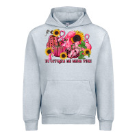 Heather Grey in october we wear pink Urban Hoodie - LillyAllenDesigns