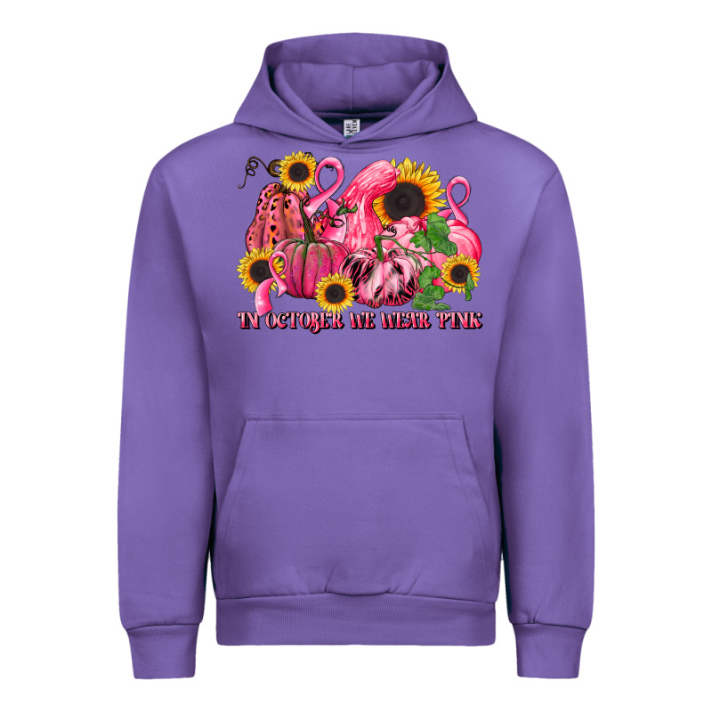 In October We Wear Pink Urban Hoodie by LillyAllenDesigns | Teevron