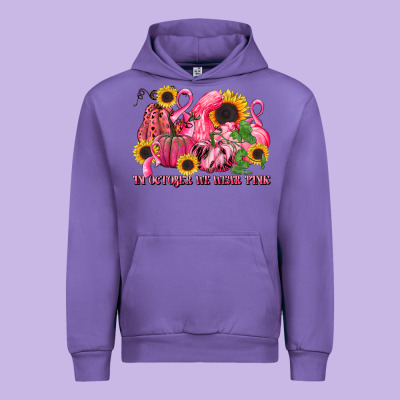In October We Wear Pink Urban Hoodie Designed By Lillyallendesigns