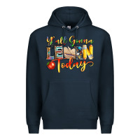 Navy yall gonna learn today Premium Hoodie - NancyCooperArtShop