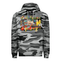 Slate Camo yall gonna learn today Premium Hoodie - NancyCooperArtShop