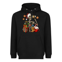 Black christmas skeleton coffee Heavyweight Hoodie - Jasminsmagicworld