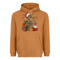 Meerkat christmas skeleton coffee Heavyweight Hoodie - Jasminsmagicworld