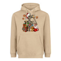 Mushroom christmas skeleton coffee Heavyweight Hoodie - Jasminsmagicworld
