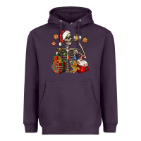 Plum christmas skeleton coffee Heavyweight Hoodie - Jasminsmagicworld