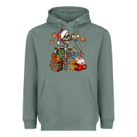 Sage christmas skeleton coffee Heavyweight Hoodie - Jasminsmagicworld