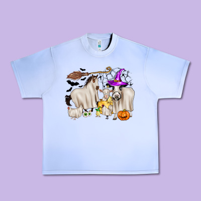 Halloween Farm Animals Urban Heavy Tee Designed By Zillion Design Studio