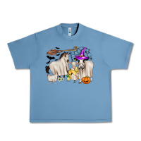 Pebble Blue halloween farm animals Urban Heavy Tee - Zillion Design Studio