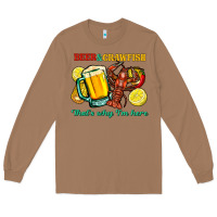 Toasted Coconut beer&crawfish that's why i'm here Long Sleeve Tee - FaDigitalArtStudio