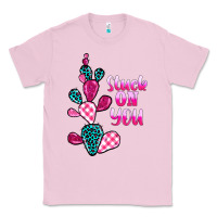 Bubblegum Pink stuck on you cactus Classic Tee - BarkalooDesign