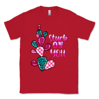 Red stuck on you cactus Classic Tee - BarkalooDesign
