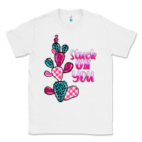 White stuck on you cactus Classic Tee - BarkalooDesign