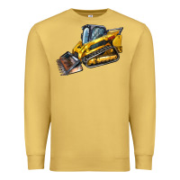 Antique Gold Compact Track Loader Premium Sweatshirt - LillyAllenDesigns