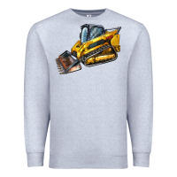 Heather Grey Compact Track Loader Premium Sweatshirt - LillyAllenDesigns