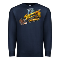 Navy Compact Track Loader Premium Sweatshirt - LillyAllenDesigns