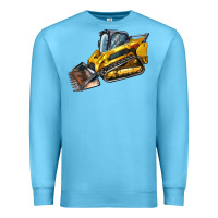 Ocean Blue Compact Track Loader Premium Sweatshirt - LillyAllenDesigns