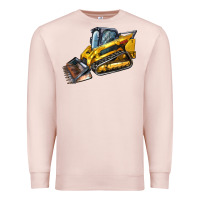 Pale Pink Compact Track Loader Premium Sweatshirt - LillyAllenDesigns