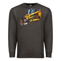 Smoke Compact Track Loader Premium Sweatshirt - LillyAllenDesigns