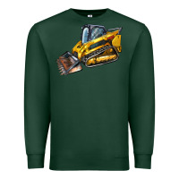Sports Green Compact Track Loader Premium Sweatshirt - LillyAllenDesigns
