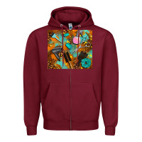 Burgundy hair tech Zipper Hoodie - AdoDesignShop