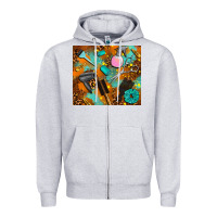 Heather Grey hair tech Zipper Hoodie - AdoDesignShop