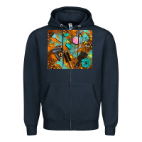 Navy hair tech Zipper Hoodie - AdoDesignShop