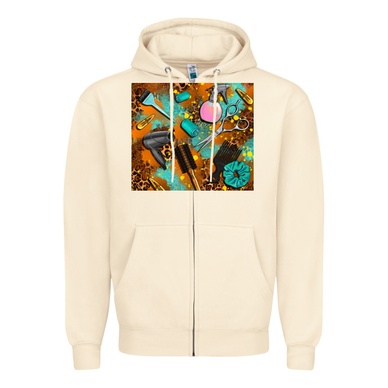 Hair Tech Zipper Hoodie by AdoDesignShop | Teevron