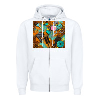 White hair tech Zipper Hoodie - AdoDesignShop