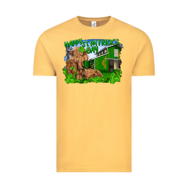 Happy St. Patrick's Day Cattle And Calfs Vintage Tee by RanaPortraitStore | Teevron