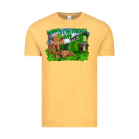 Vintage Mustard Happy st. patrick's day cattle and calfs Vintage Tee - RanaPortraitStore