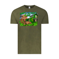 Vintage Olive Happy st. patrick's day cattle and calfs Vintage Tee - RanaPortraitStore