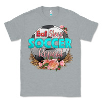 Heather Grey eat sleep soccer repeat Classic Tee - HRA Design Shop