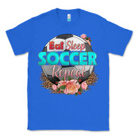 True Royal eat sleep soccer repeat Classic Tee - HRA Design Shop