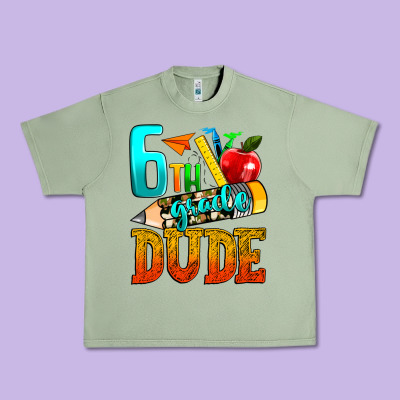 6th Grade Dude Urban Heavy Tee Designed By Texasbilliewilder