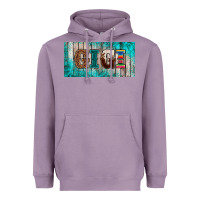 Lavender western turquoise gigi license plate Heavyweight Hoodie - BarkalooDesign