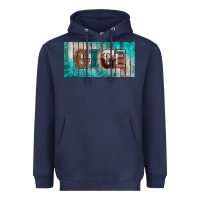 Navy western turquoise gigi license plate Heavyweight Hoodie - BarkalooDesign