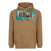 Toasted Coconut western turquoise gigi license plate Heavyweight Hoodie - BarkalooDesign