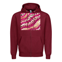 Burgundy pink glitter Zipper Hoodie - JahusDesignShop