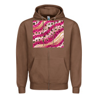 Chestnut pink glitter Zipper Hoodie - JahusDesignShop
