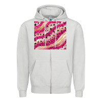 Dove Grey pink glitter Zipper Hoodie - JahusDesignShop