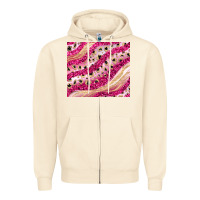 Sandshell pink glitter Zipper Hoodie - JahusDesignShop