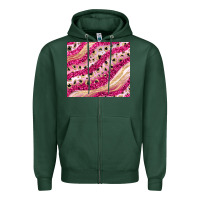 Sports Green pink glitter Zipper Hoodie - JahusDesignShop