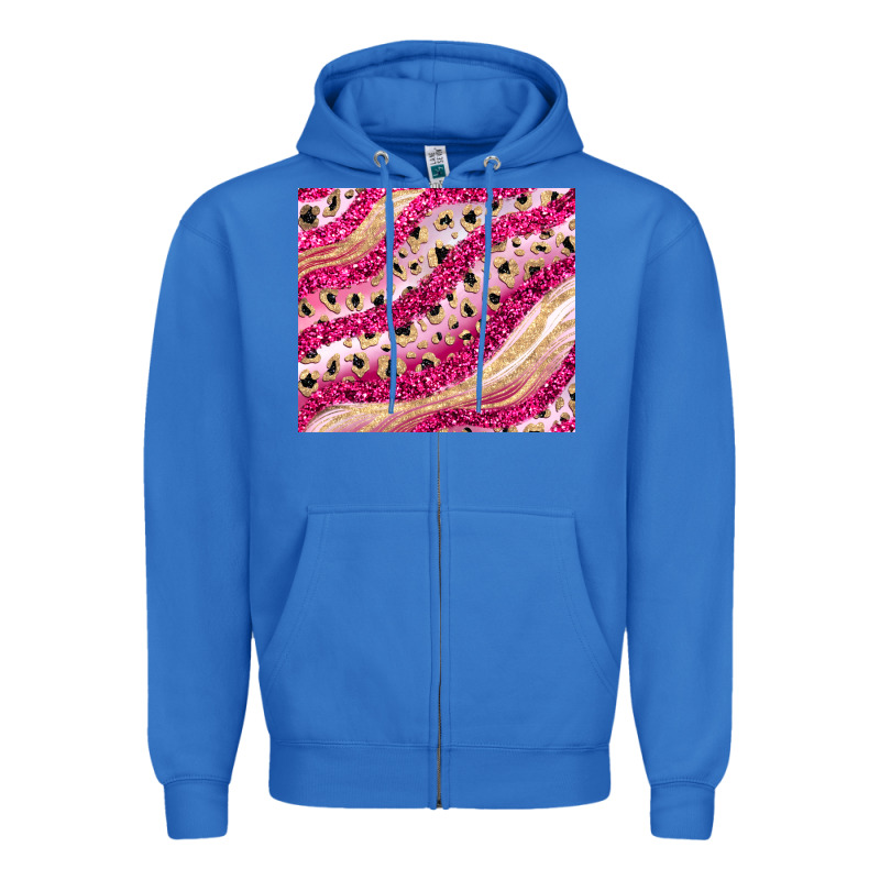 Pink Glitter Zipper Hoodie by JahusDesignShop | Teevron