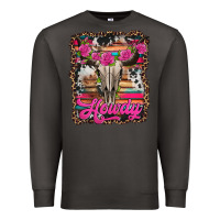 Smoke howdy valentine's day bull skull Premium Sweatshirt - Jasminsmagicworld