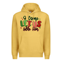 Antique Gold o come let us adore him christmas Premium Hoodie - MaliasSmallBusiness