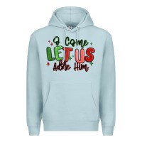 Blue Mist o come let us adore him christmas Premium Hoodie - MaliasSmallBusiness