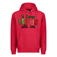 Cardinal o come let us adore him christmas Premium Hoodie - MaliasSmallBusiness