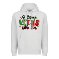 Dove Grey o come let us adore him christmas Premium Hoodie - MaliasSmallBusiness
